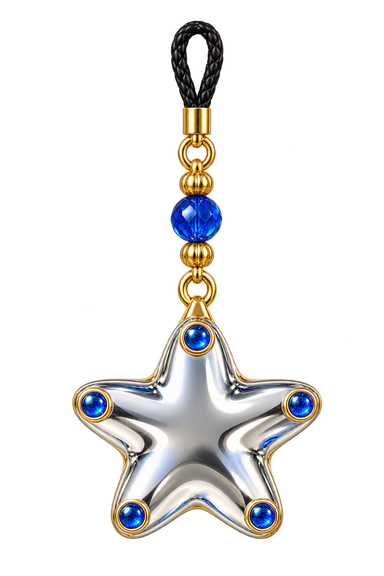 Chrome star charm