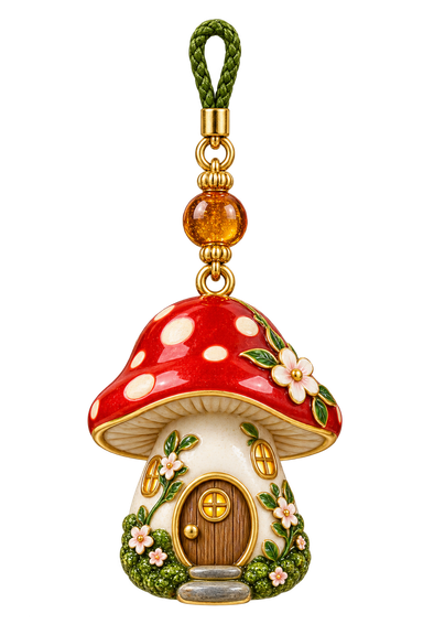 Cottage mushroom charm