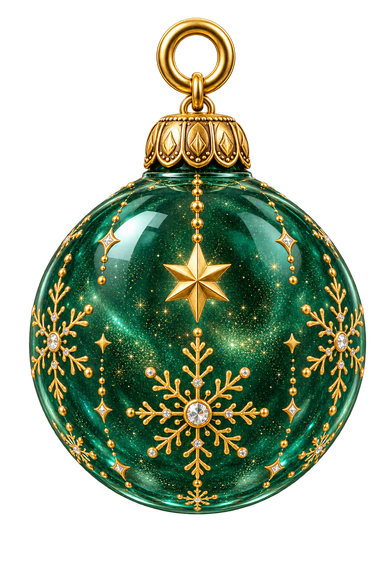 Festive bauble charm