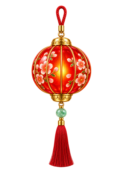 Red lantern charm
