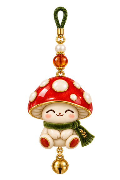 Mushroom buddy charm