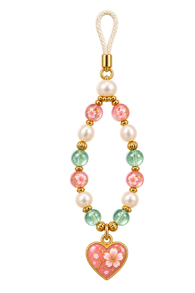 Pearl phone strap charm