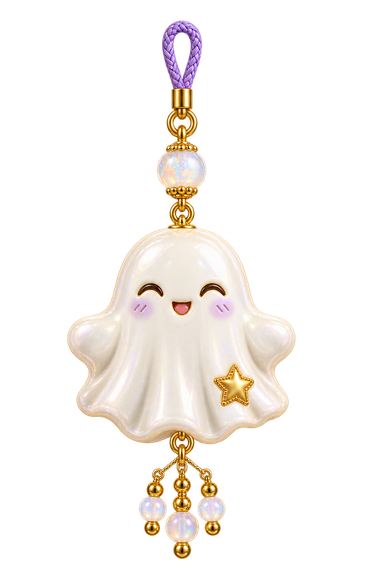 Puffy ghost charm