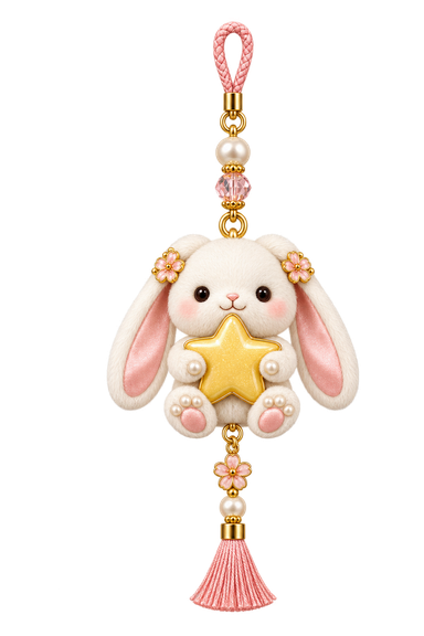 Star bunny charm