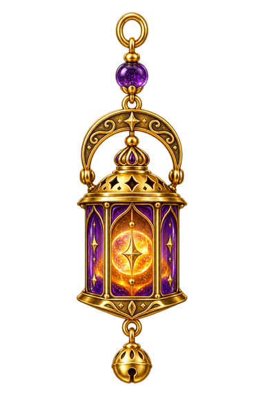 Wizard lantern charm